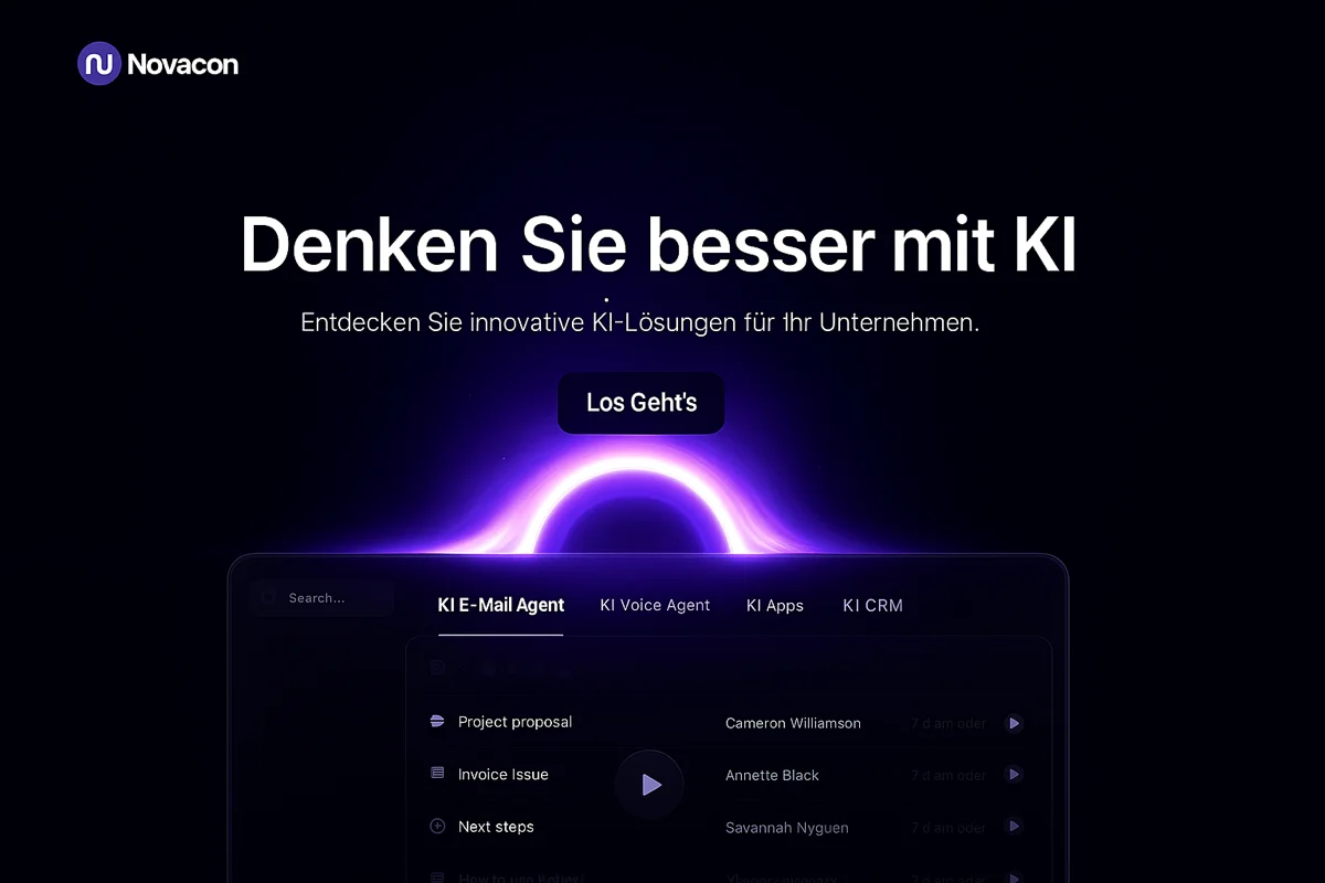 NovaCon AI Dashboard - Intelligente Automatisierung