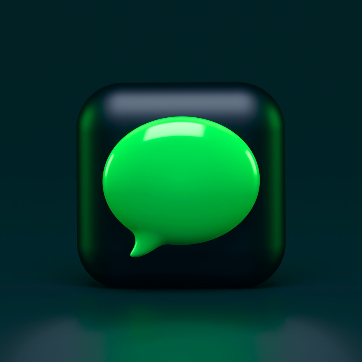 Chat bubble icon for AI-powered conversation
